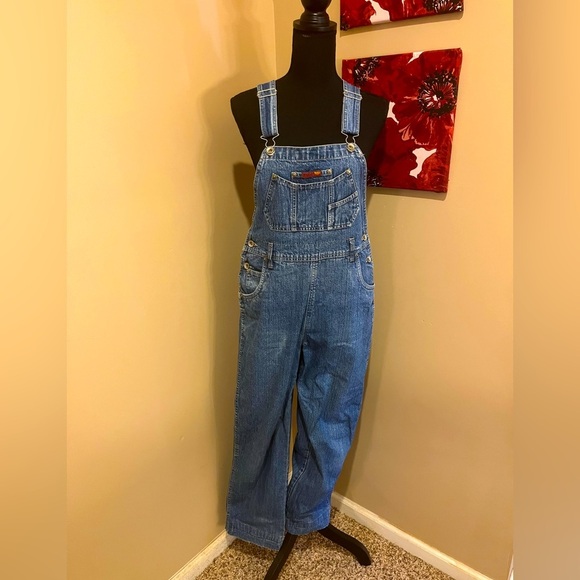 No Excuses Vintage 90s Denim Overalls, size Small - Picture 1 of 8